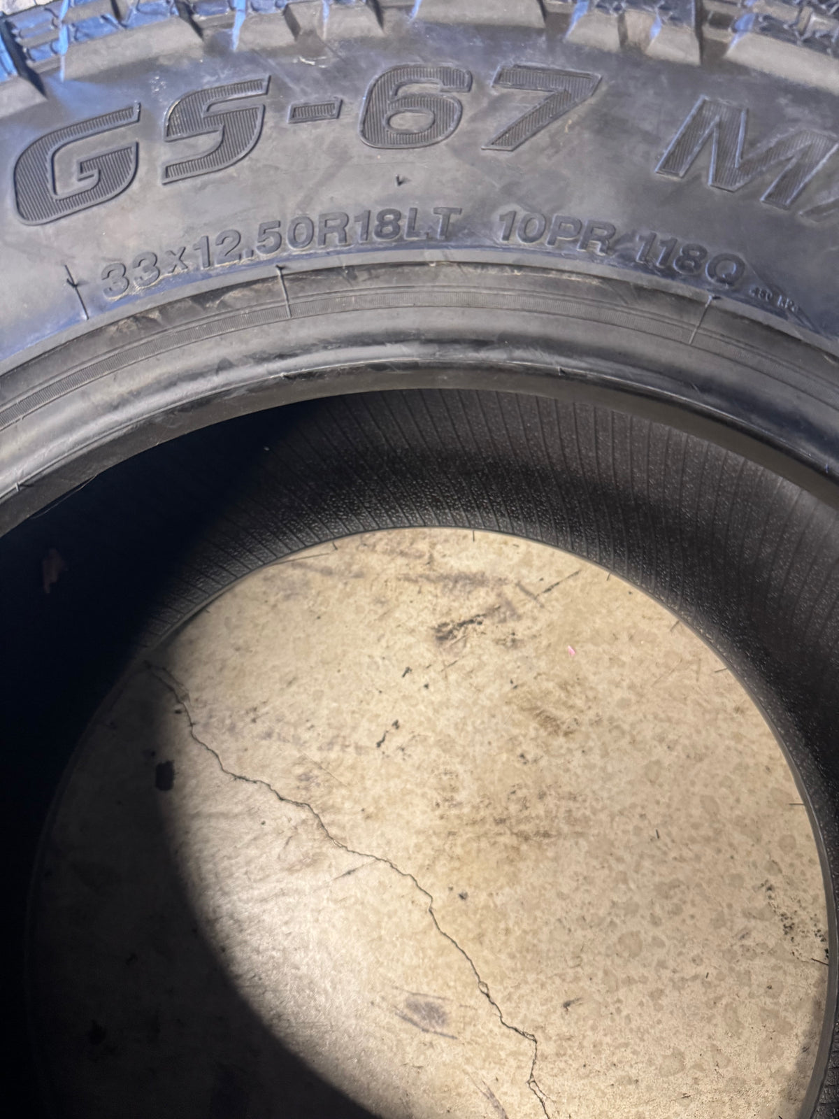 NOS GOODTRIP GS-67 M/T BSW LT 33 12.5 18 118Q 10PLY MUD TERRAIN TIRE LH5B9MC