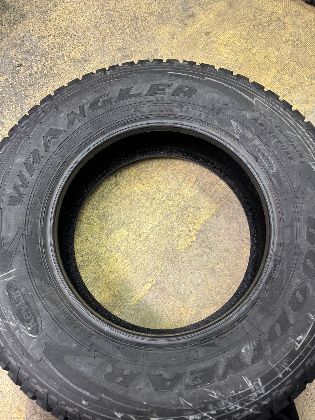GOODYEAR WRANGLER ALL-TERRAIN ADVENTURE BSW P 245 70 17 110T  TIRE 758060572