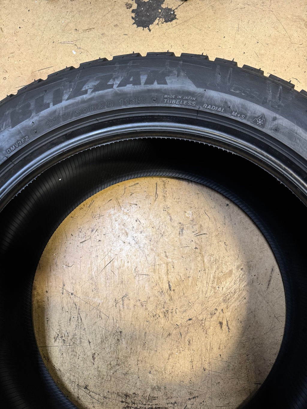 2 BRIDGESTONE BLIZZAK DM-V2 BSW P 275 50 20 113S XL WINTER TIRE 005845