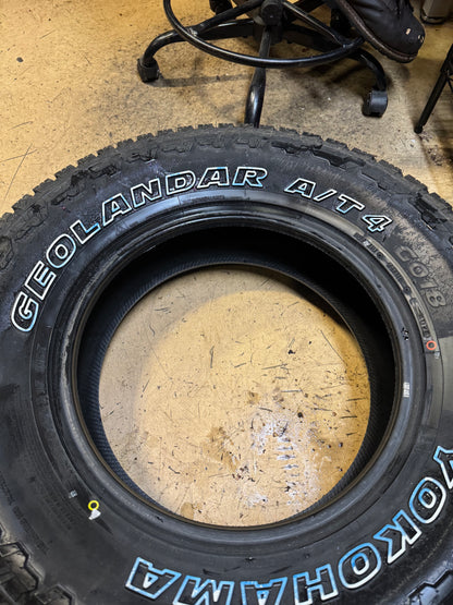 2 YOKOHAMA GEOLANDAR  AT4 GO18 RWL P 265 70 17 115T ALL TERRAIN TIRE 110101908