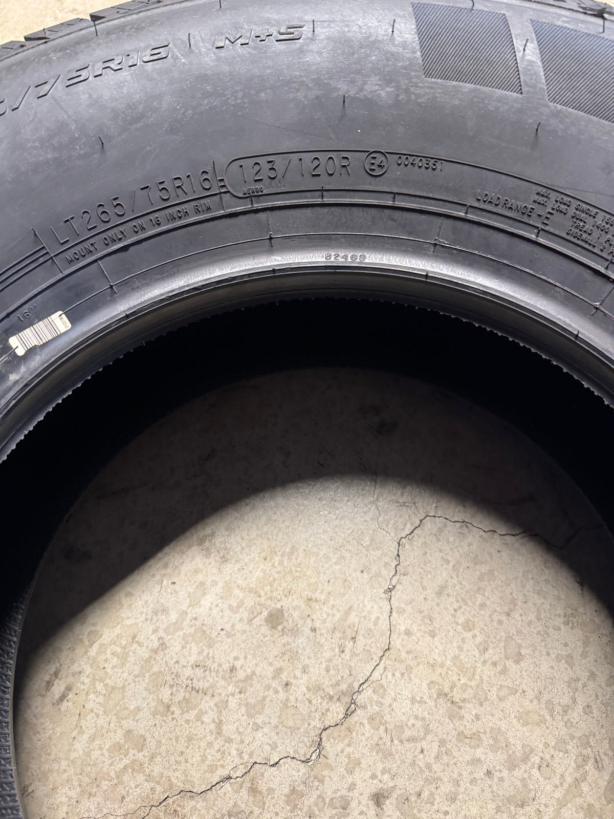 NOS MASTERCRAFT STRATUS HT BSW LT 265 75 16 123/120R 10PLY TIRE 175075002