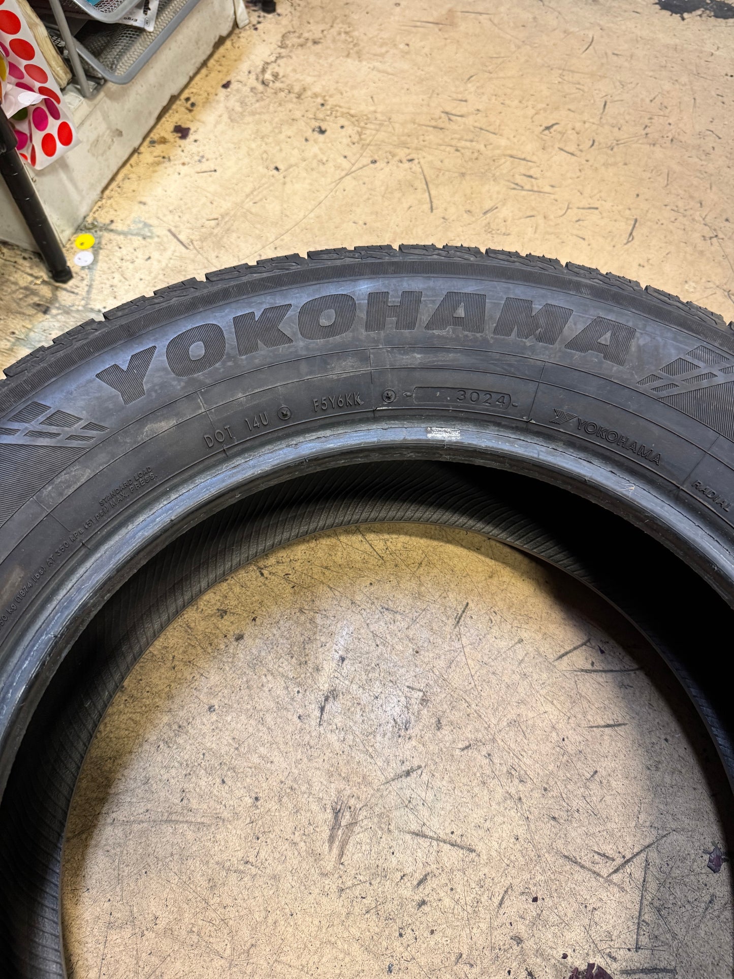USED YOKOHAMA YK-CTX BSW P 225 65 17 102H ALL SEASON TIRE 110105902