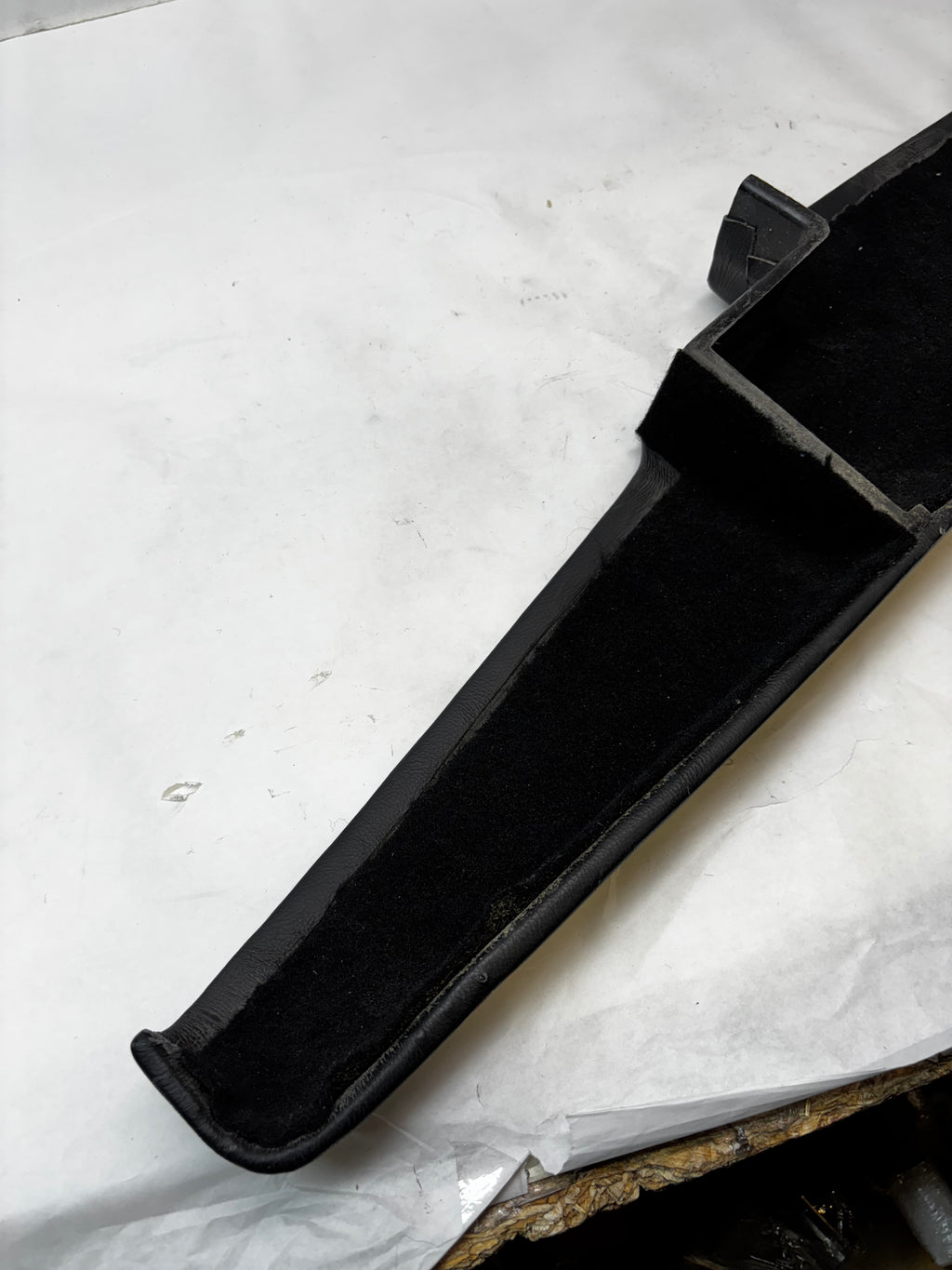 USED GENUINE PORSCHE 911 930 DRIVER DOOR POCKET LEATHER