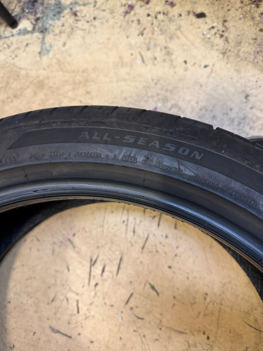 USED GOODYEAR EAGLE SPORT ALL-SEASON (NO FOAM) BSW P 235 40 19 96V TIRE 109209366