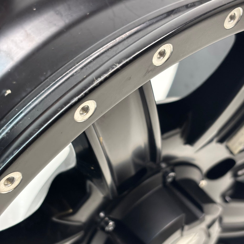 2 TUSK TD671B CASCADE MATTE BLACK WHEELS 4X4.5 14X7 ET30