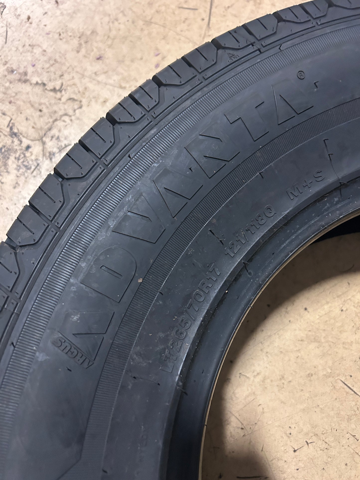 ADVANTA SVT-02 BSW LT 265 70 17 121/118Q 10PLY ALL SEASON TIRE 1932456773
