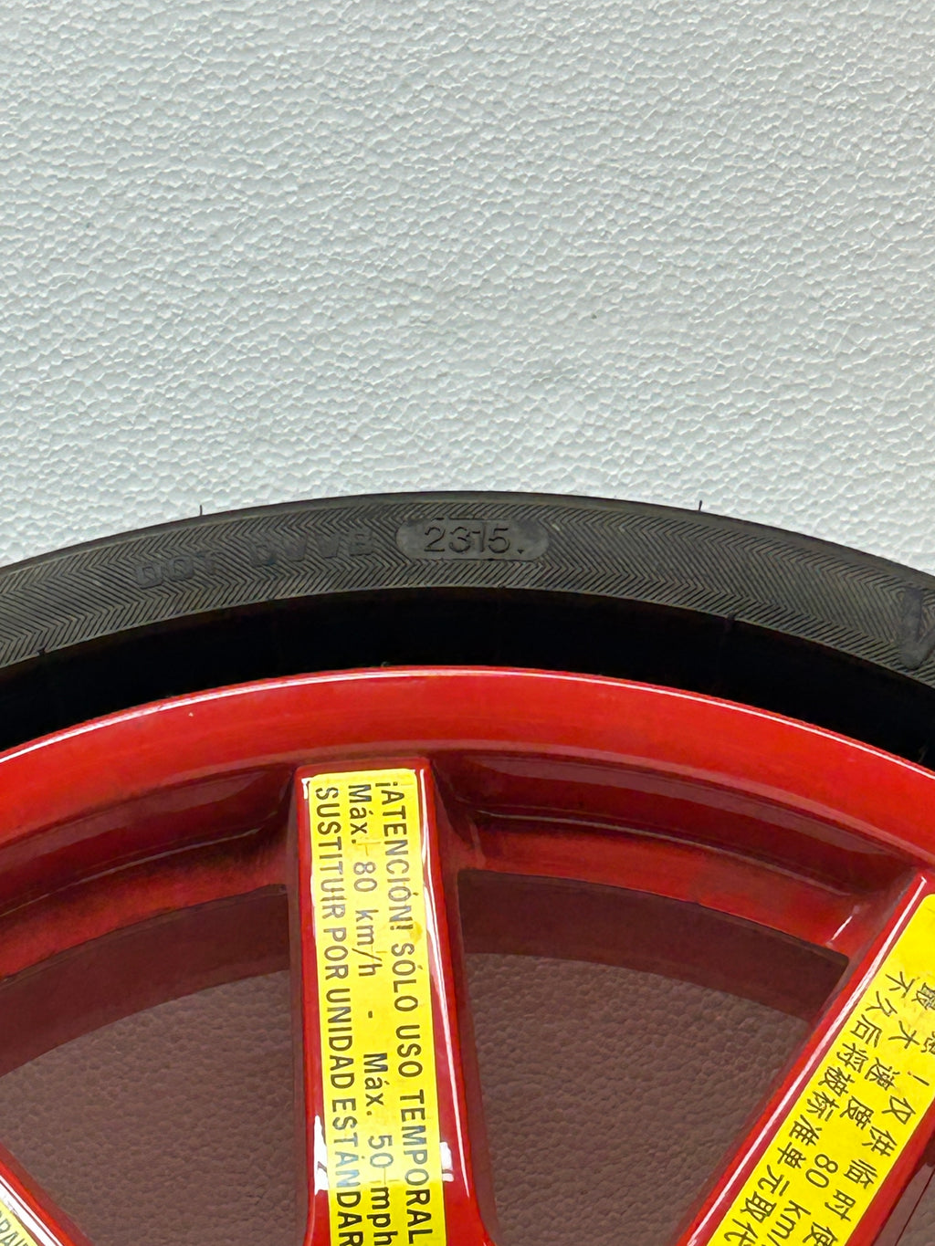 2017 PORSCHE MACAN OEM SPARE 6X18 ET14 WHEEL & TIRE 95B601027