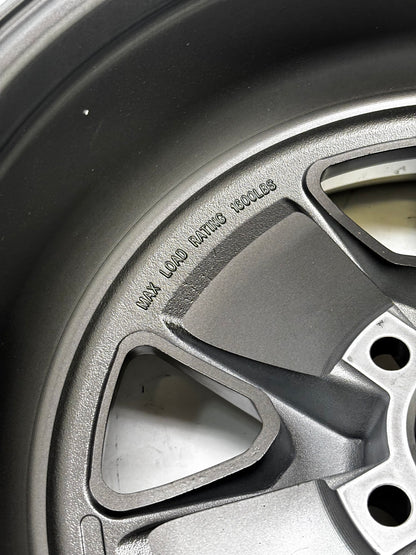 LEGENDARY WHEEL CO. STYLED ALLOY WHEEL 17"X8" CHARCOAL/MACHINED 5X114.3 ET7.4