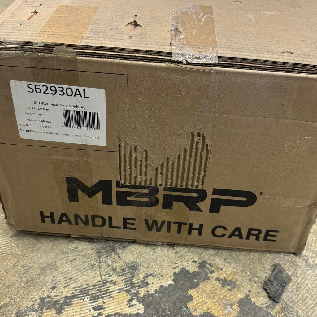 MBRP 5" FILTER BACK SINGLE FORD F-250/350/450 6.7L EX. REG CAB 17-25 S62930AL