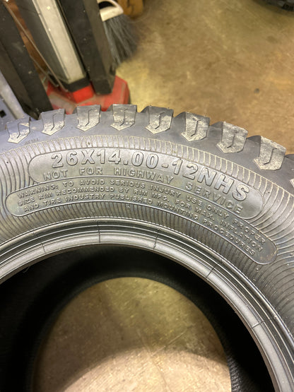 OTR LITEFOOT  BSW  26 14 12  ATV/UTV TIRE T40426140012