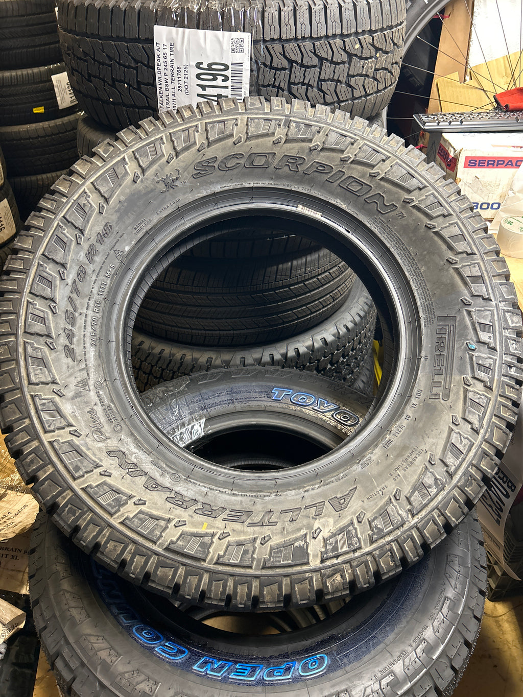 NOS 2 PIRELLI SCORPION  BSW P 245 70 16 111T ALL TERRAIN TIRE 2721400