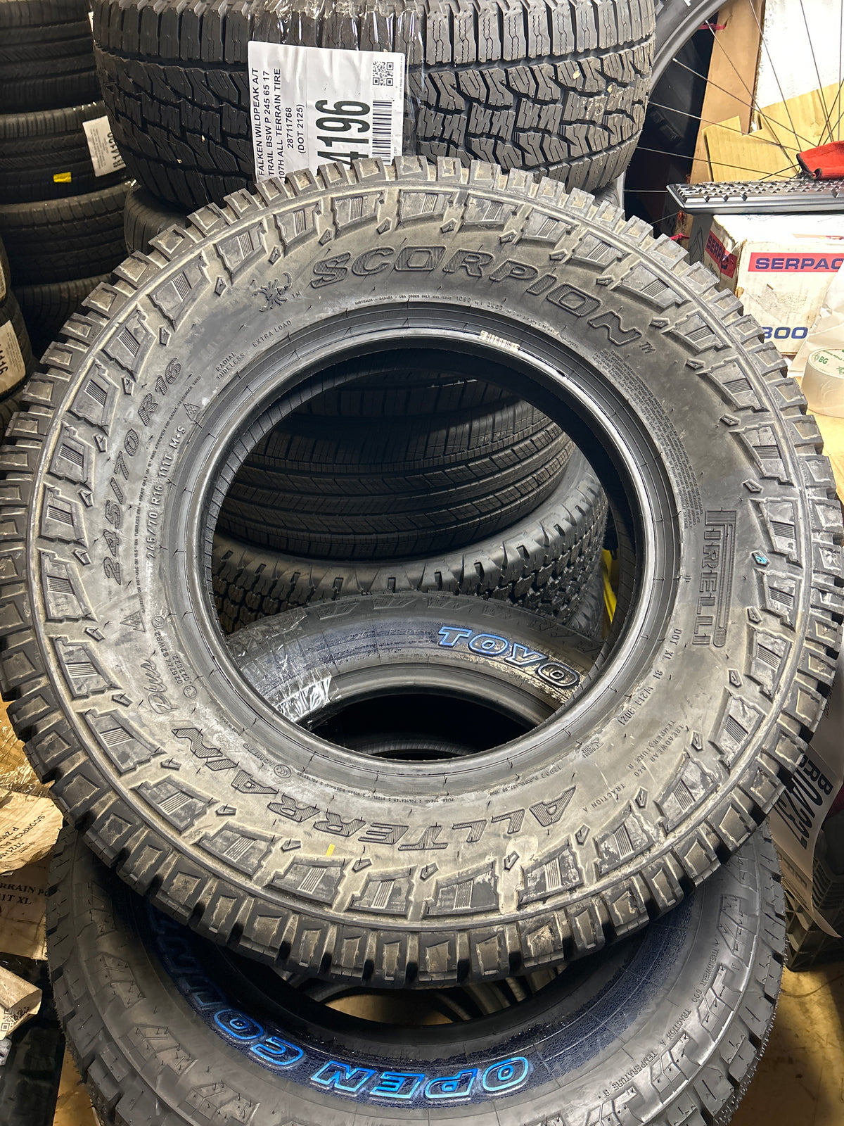 NOS 2 PIRELLI SCORPION  BSW P 245 70 16 111T ALL TERRAIN TIRE 2721400