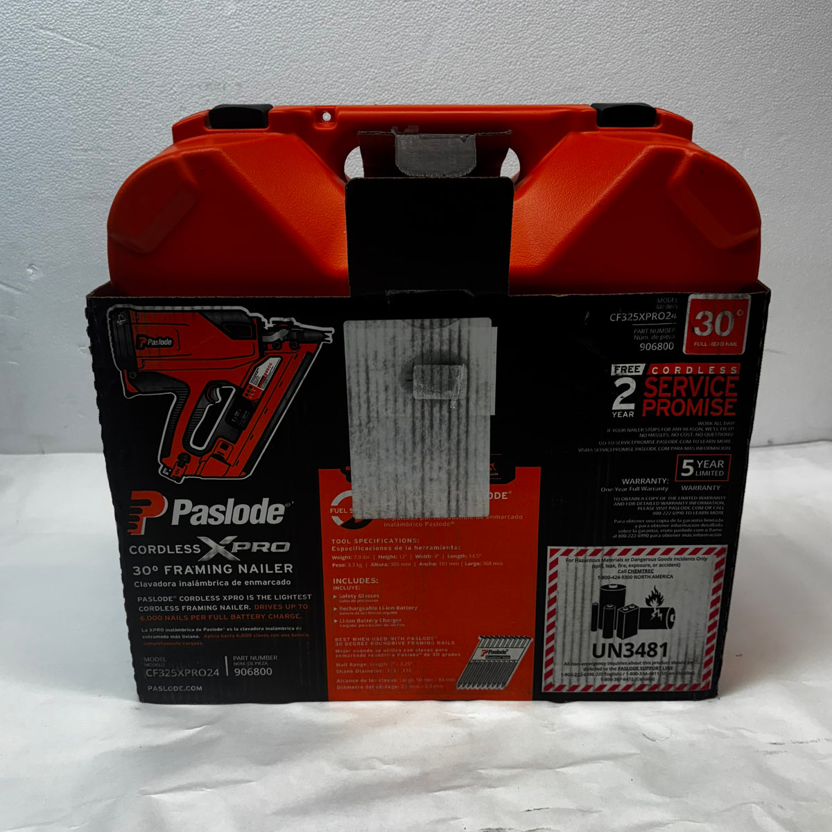 PASLODE GAS POWERED CORDLESS STRIP LOAD FRAMING NAILER  3-1/4" CF325XPRO