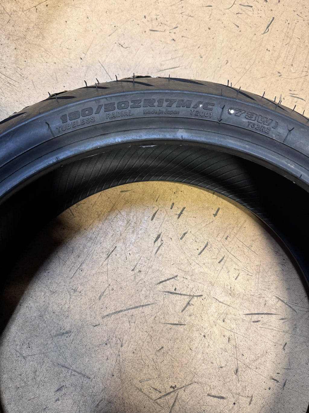 BRIDGESTONE BATTLAX SPORT TOURING T32 BSW 190 50 17 73W REAR MOTORCYCLE TIRE 12676