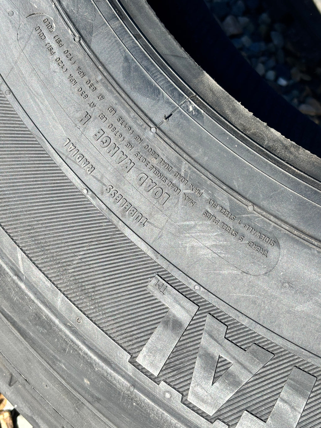 CONTINENTAL HSR2 285 75 24.5 147/144L LRH 16PLY STEER TIRE 05687020000