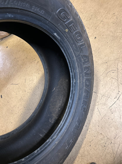NOS YOKOHAMA GEOLANDAR A/T RBL P 285 60 18 116H ALL TERRAIN TIRE 110101580