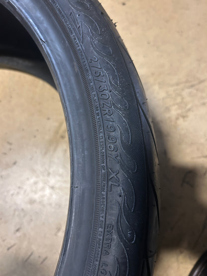 2 NOS FEDERAL 595 EVO BSW P 275 30 19 96Y XL UHP TIRE 20GN9A