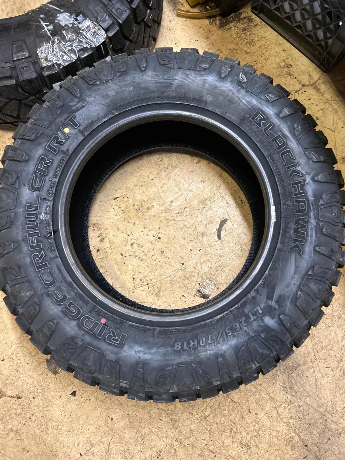 BLACKHAWK RIDGECRAWLER R/T BSW LT 265 70 18 124/121Q RUGGED TERRAIN TIRE 1600473K