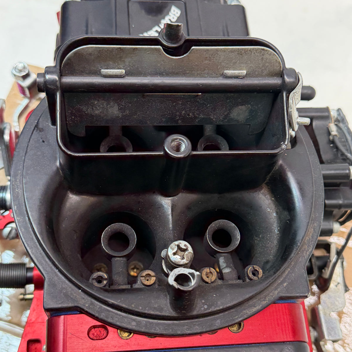 QUICK FUEL CARBURETOR CARB 750 CFM BR-67320 BRAWLER STREET MECHANICAL BLACK RED