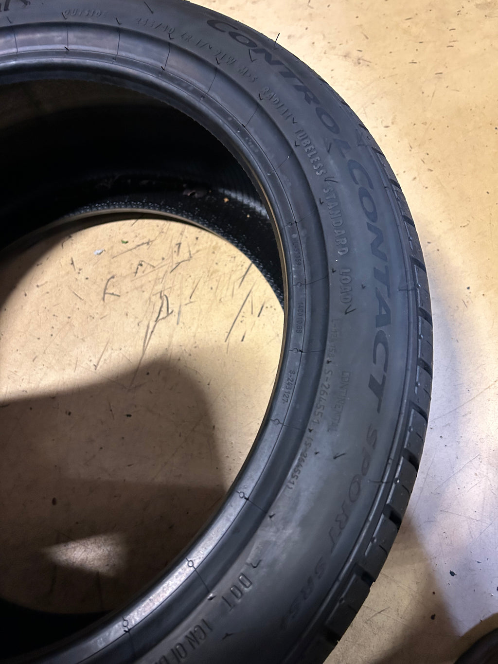 CONTINENTAL CONTROL CONTACT SPORT SRS+ P 245 40 17 91W TIRE 15575750000