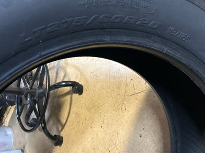 2 BFGOODRICH ALL TERRAIN T/A KO3 BSW F LT 275 60 20 119/116S 8PLY FRONT TIRE 19422