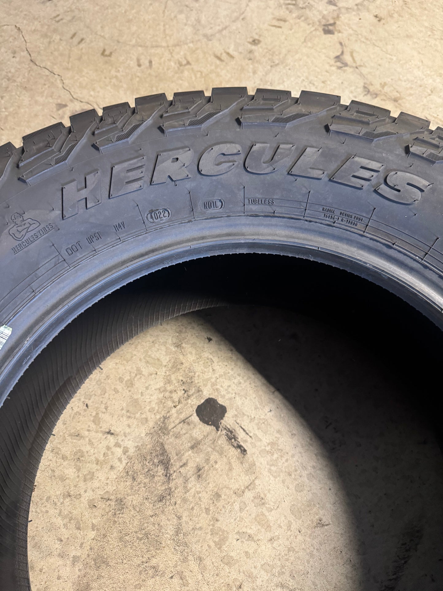 2 HERCULES TERRA TRAC AT X-VENTURE BSW LT 265 70 18 124/121S 10PLY ALL TERRAIN TIRE 02685