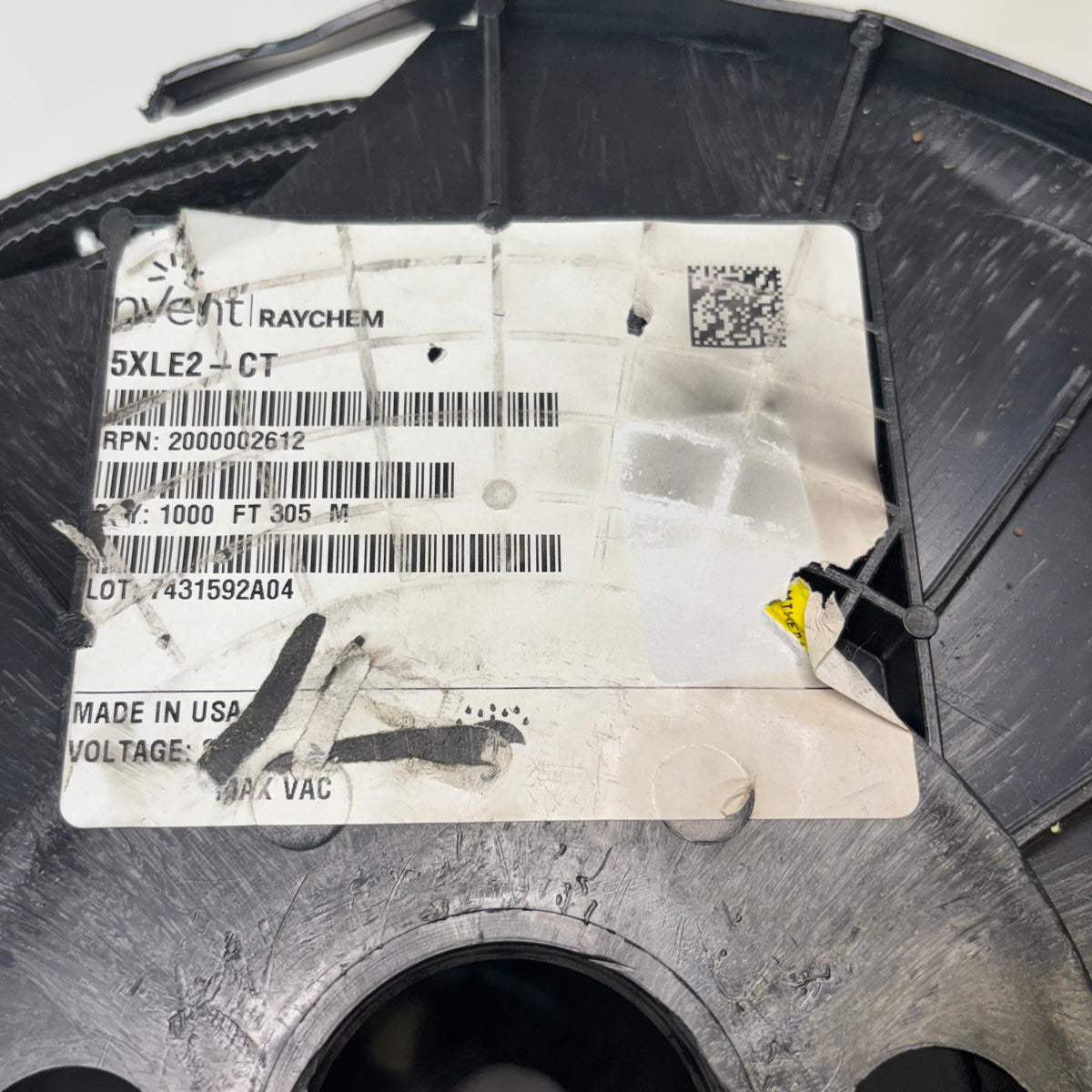 NVENT RAYCHEM HEATING CABLE, SELF-REG, 208 – 277 V 1000 FT DAMAGED REEL