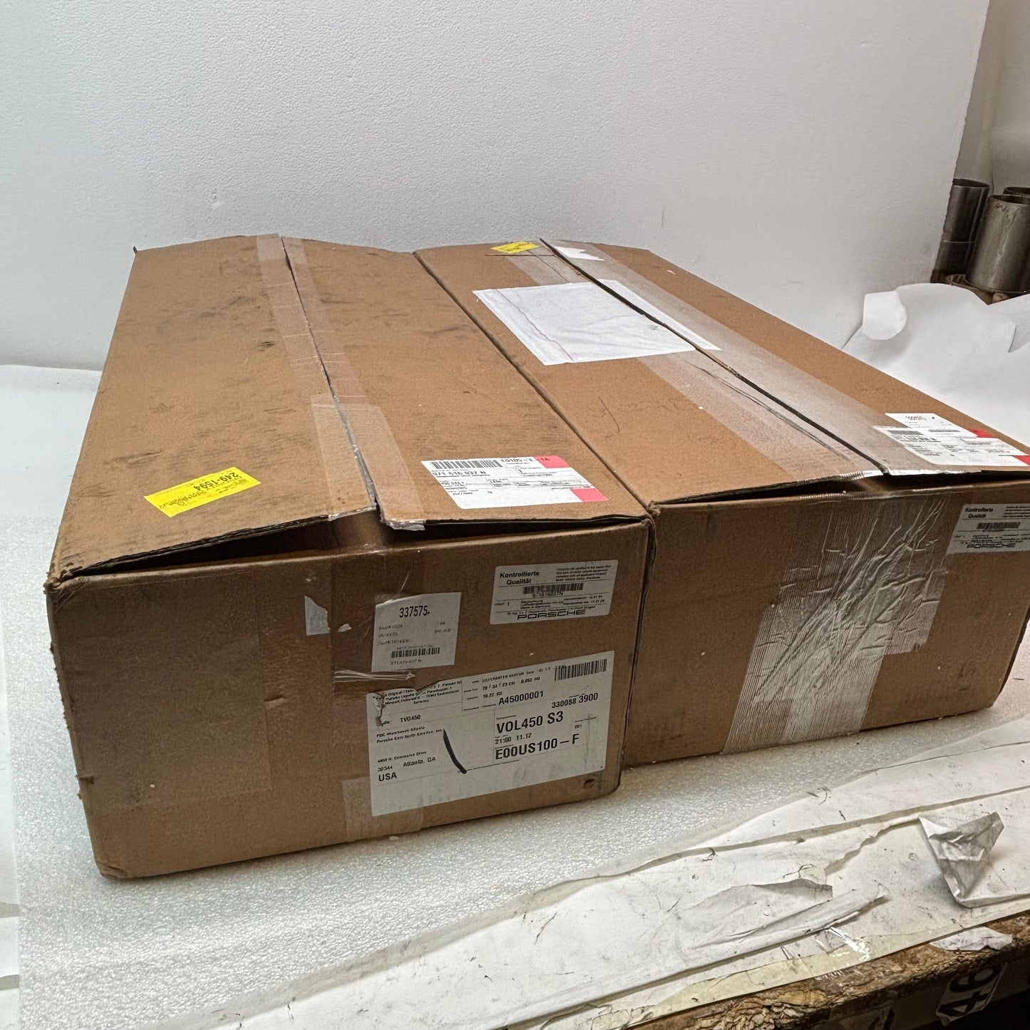 GENUINE 17-22 PORSCHE PANAMERA 971 FRONT AIR SUSPENSION STRUTS SHOCKS