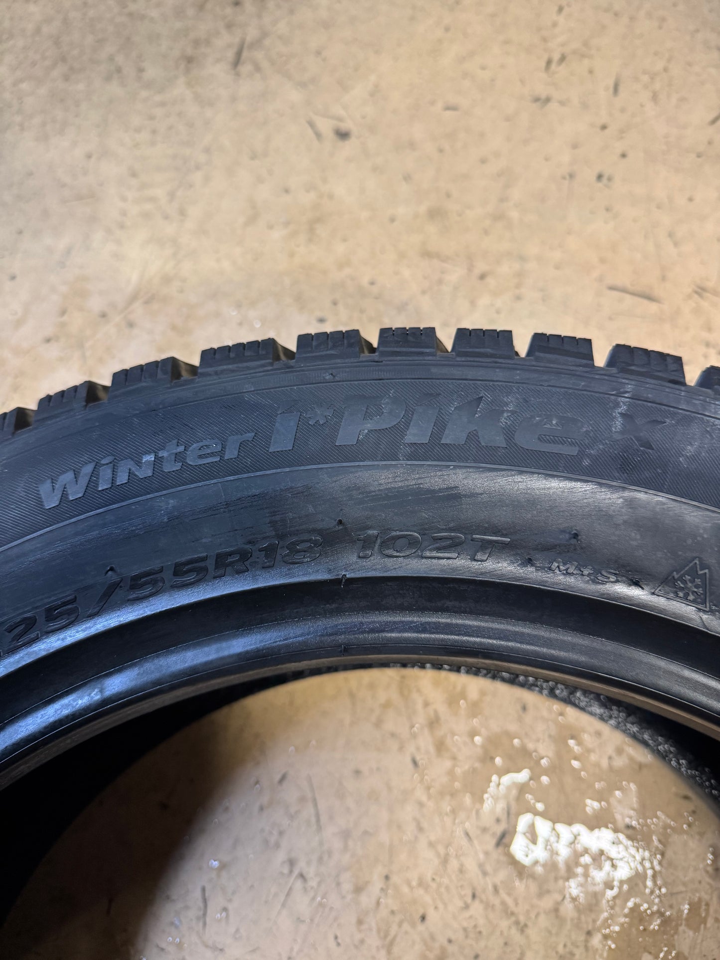 HANKOOK WINTER I PIKE X BSW P 225 55 18 102T XL WINTER TIRE 1026046