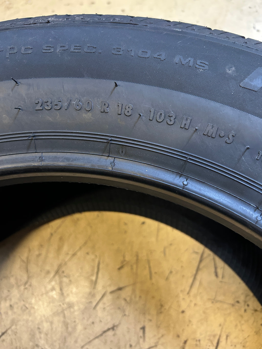 CONTINENTAL PROCONTACT TX BSW P 235 60 18 103H ALL SEASON TIRE 15572220000