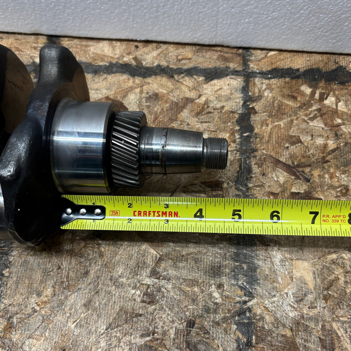 USED N844 N844T ENGINE CRANKSHAFT FOR SHIBAURA 23 SPLINE GEAR