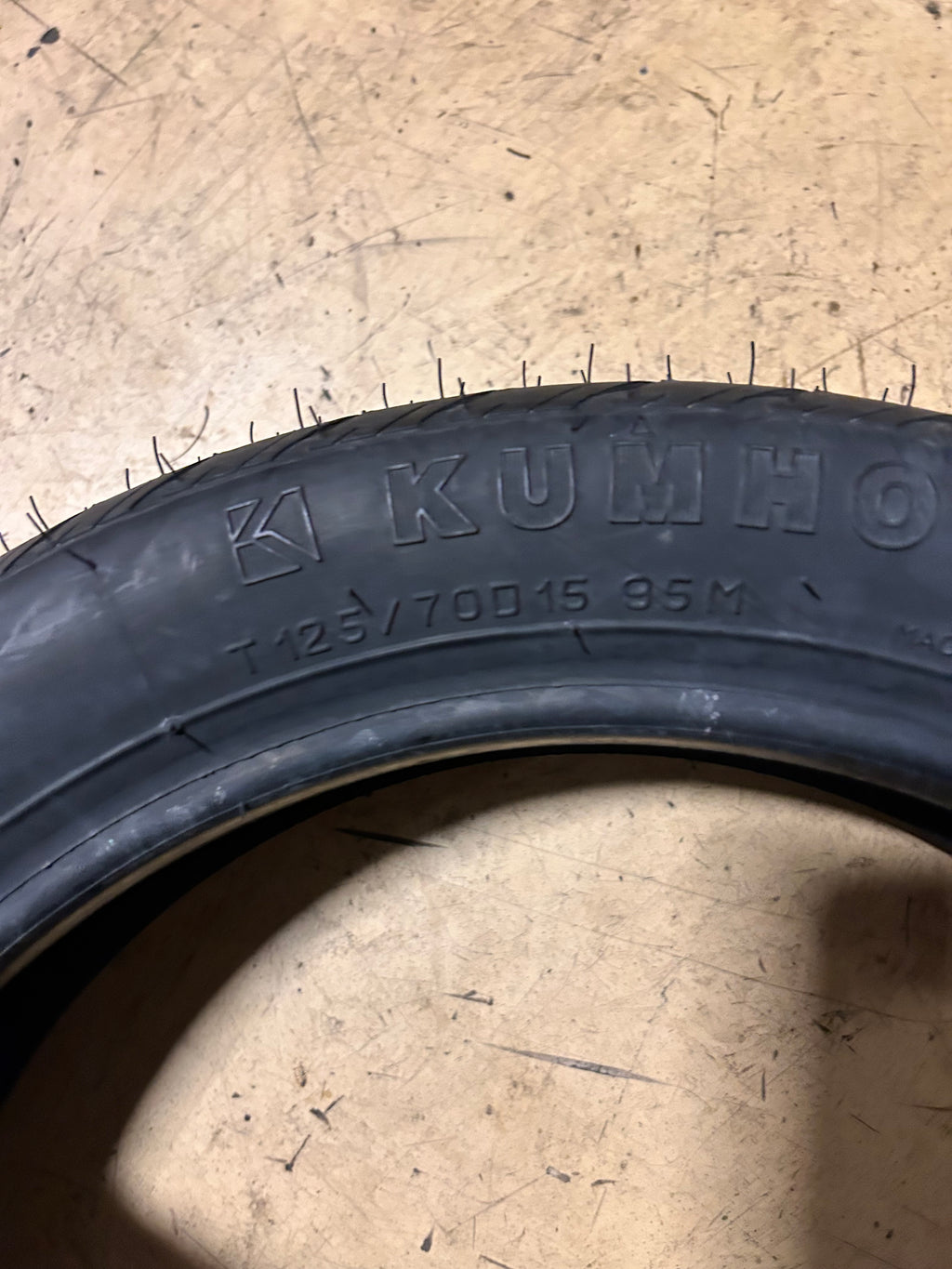 NOS KUMHO  BSW T 125 70 15 95M SPARE TIRE 5003283