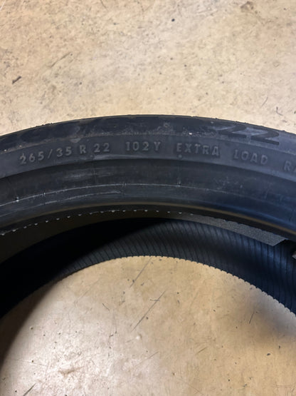 2 CONTINENTAL SPORTCONTACT 6 BSW P 265 35 22 102Y XL UHP TIRE 03116000000