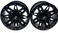 2 TUSK TD672 BLACK MATTER WHEELS 15X7 ET 30 4X6-1/4