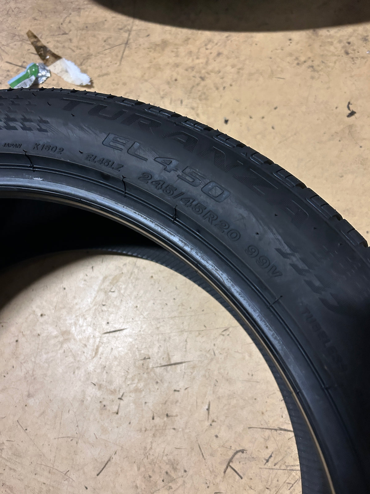 BRIDGESTONE TURANZA EL450 RFT BSW P 245 45 20 99V PERFORMANCE TIRE 013365