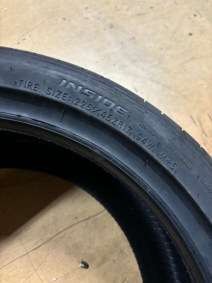 4 COOPER COBRA INSTINCT P 225 45 17 94W XL ALL SEASON TIRE 160113025