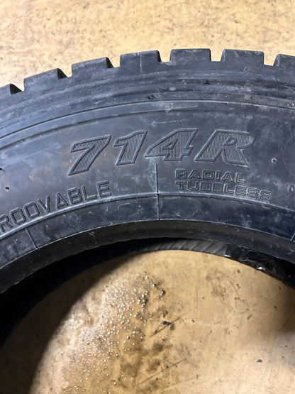 YOKOHAMA 714R BSW  225 70 19.5 128/126L 14PLY DRIVE TIRE 120171401