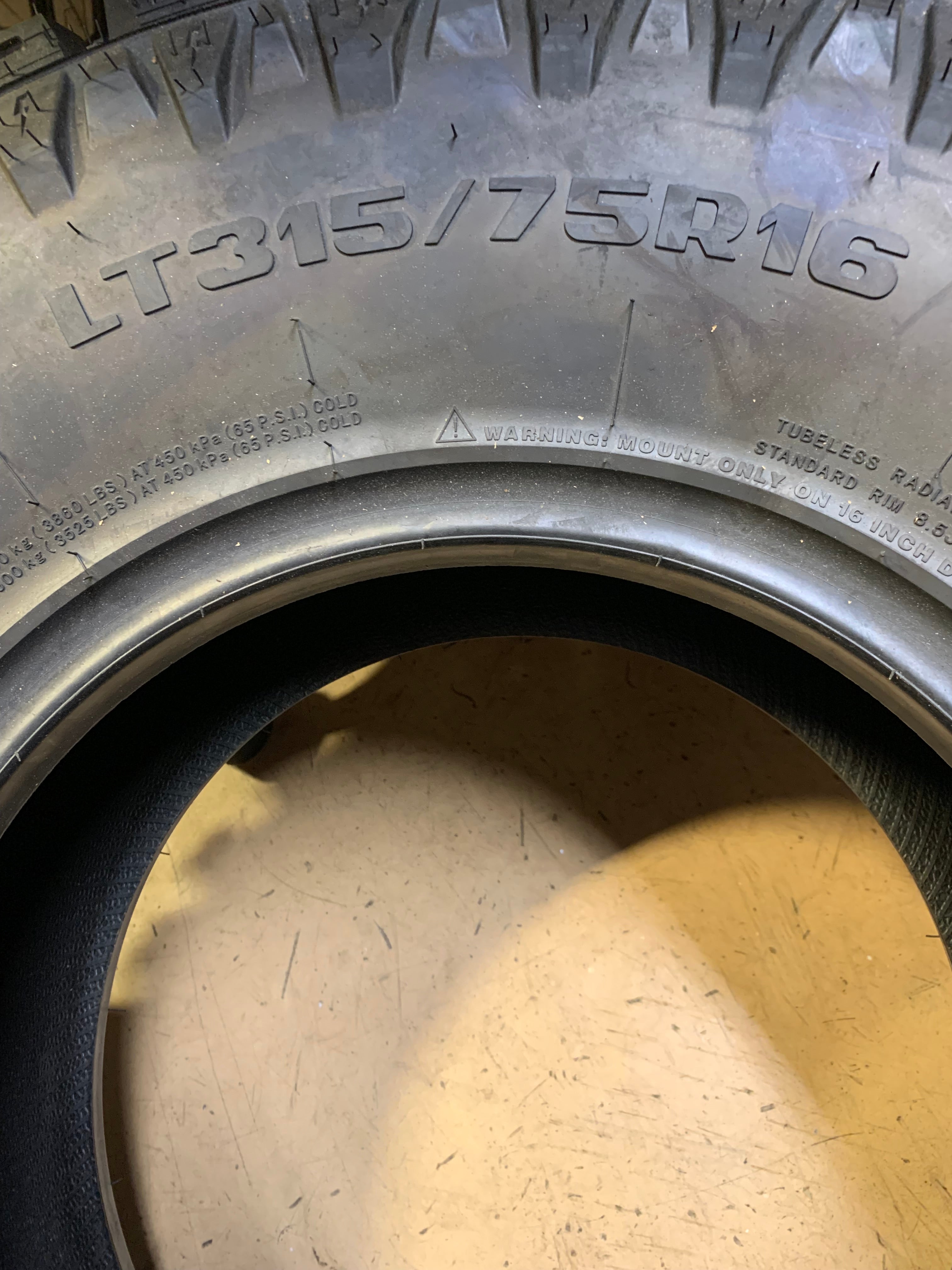 (KSL ONLY) 2 MUD CLAW COMP MTX BSW LT 315 75 16 127/124Q 10 PLY MUD TIRE MTX77
