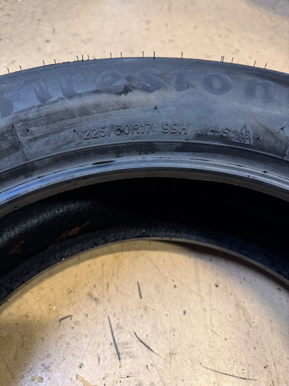 FIRESTONE WEATHERGRIP BSW P 225 60 17 99H ALL WEATHER TIRE 004431