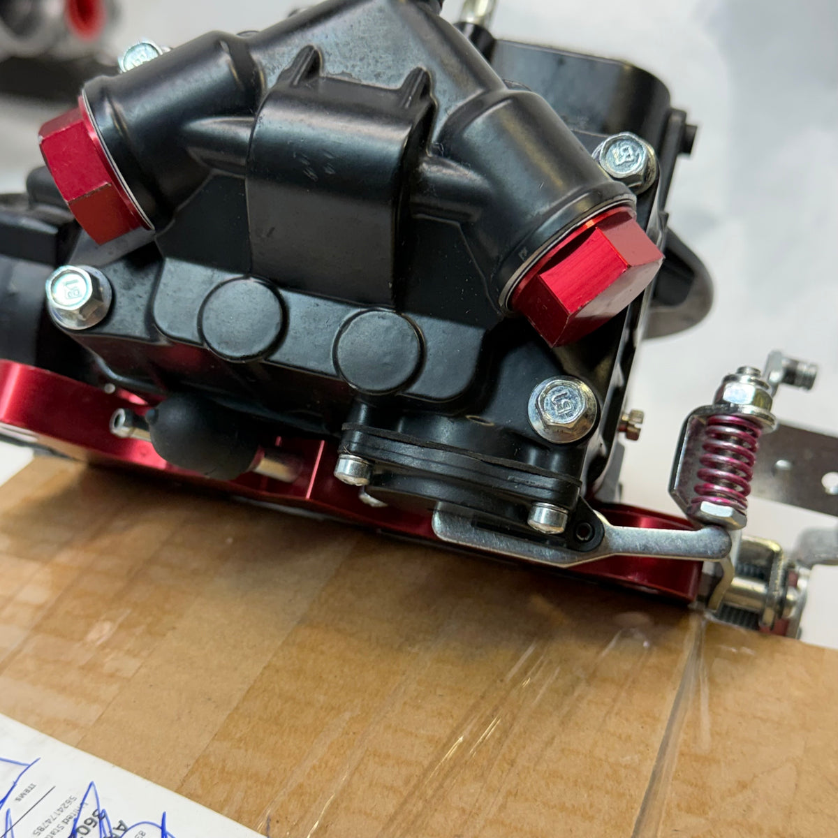 QUICK FUEL CARBURETOR CARB 750 CFM BR-67320 BRAWLER STREET MECHANICAL BLACK RED