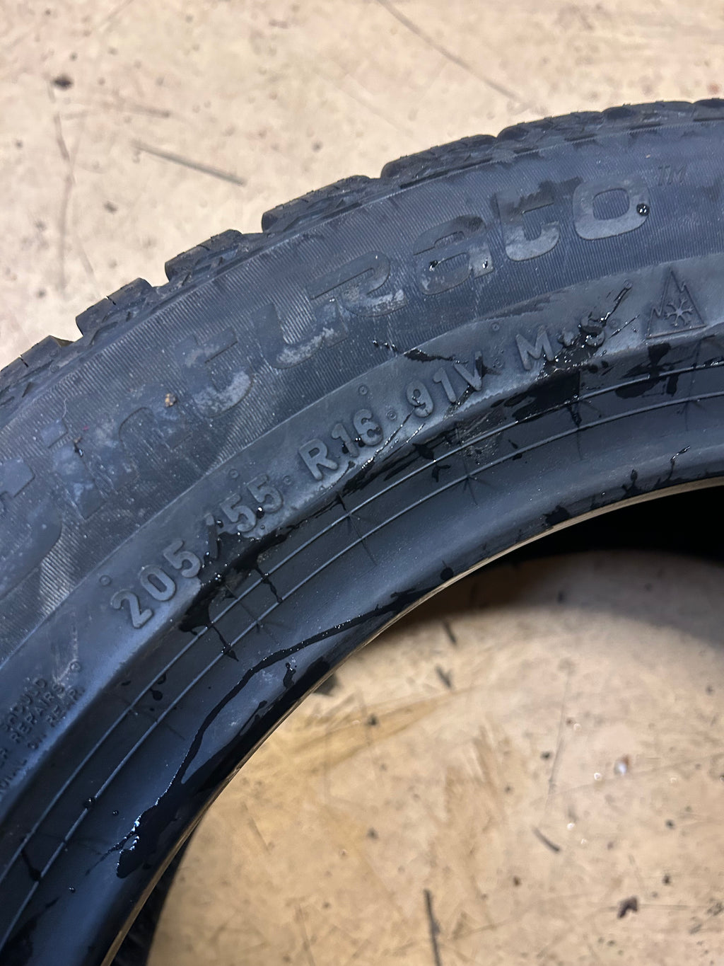 PIRELLI CINTURATO WEATHERACTIVE BSW P 205 55 16 91V ALL WEATHER TIRE 4516100