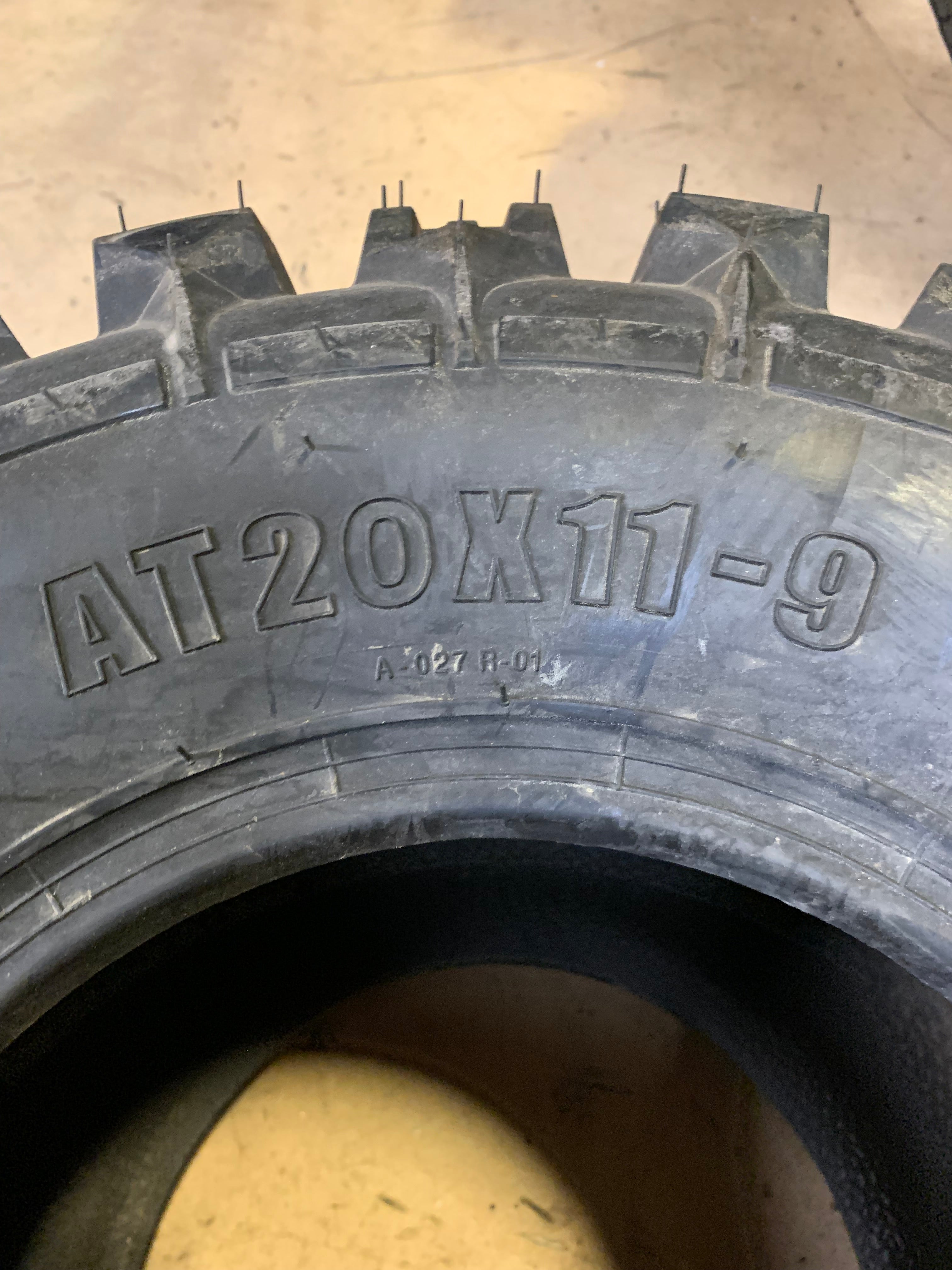 NOS SUNF A027 BSW AT  20 11 9 43J 6PLY ATV/UTV TIRE 201109