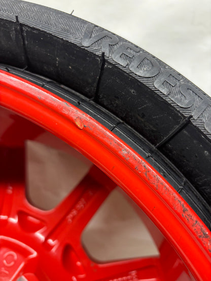 PORSCHE CAYENNE 11-18 SPARE WHEEL 18X6.5 ET28 5X130 TIRE 195/75R18 106P RED 7P0 601 027 A