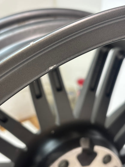2 TSW CROWTHORNE 19X8.5 5X120 +30 ET  MATTE GUNMETAL W/ MATTE MACHINE FACE WHEELS 1985CRW305120G76