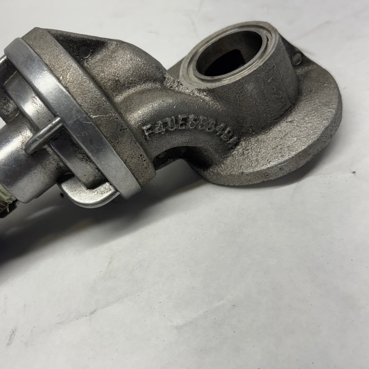 USED OEM FORD ENGINE OIL ADAPTER WITH HOSE AND OIL FILTER ADAPTER 4.0L F4UE6884BA