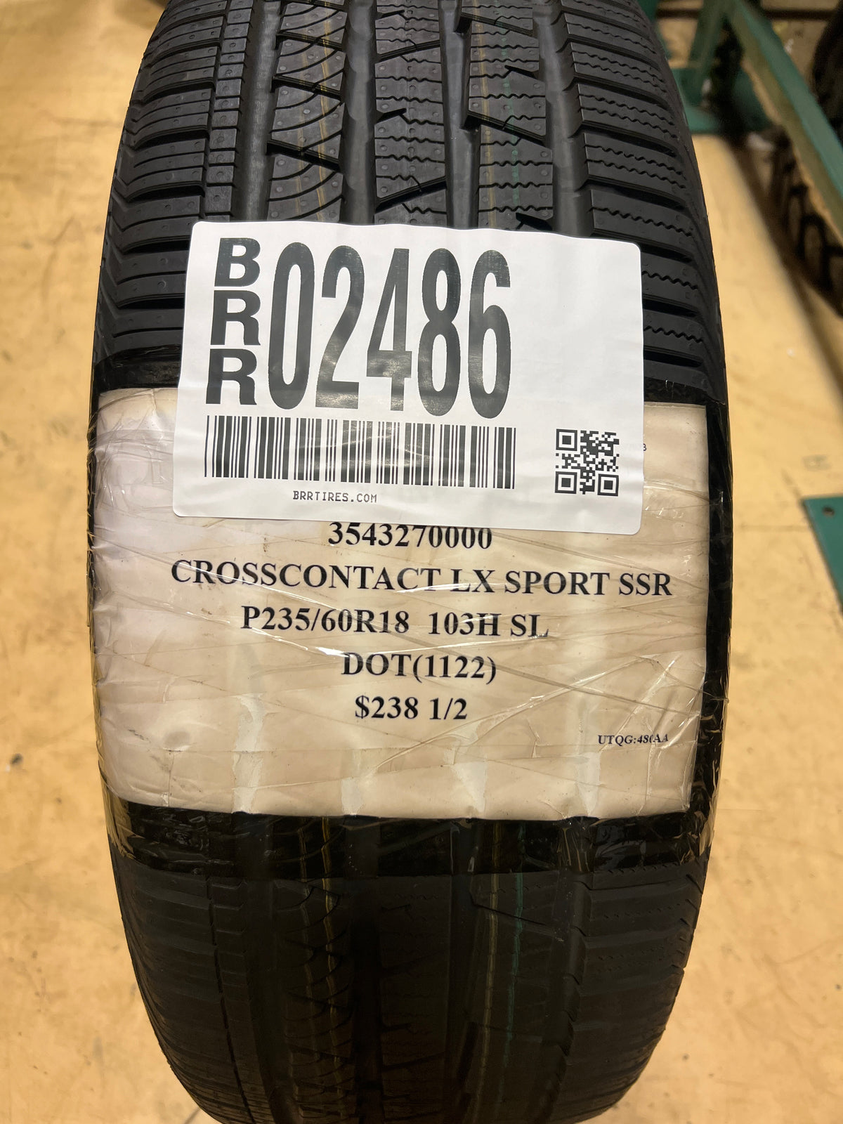 2 NEW CONTINENTAL CROSSCONTACT LX SPORT SSR P 235 60 18 103H SL 3543270000