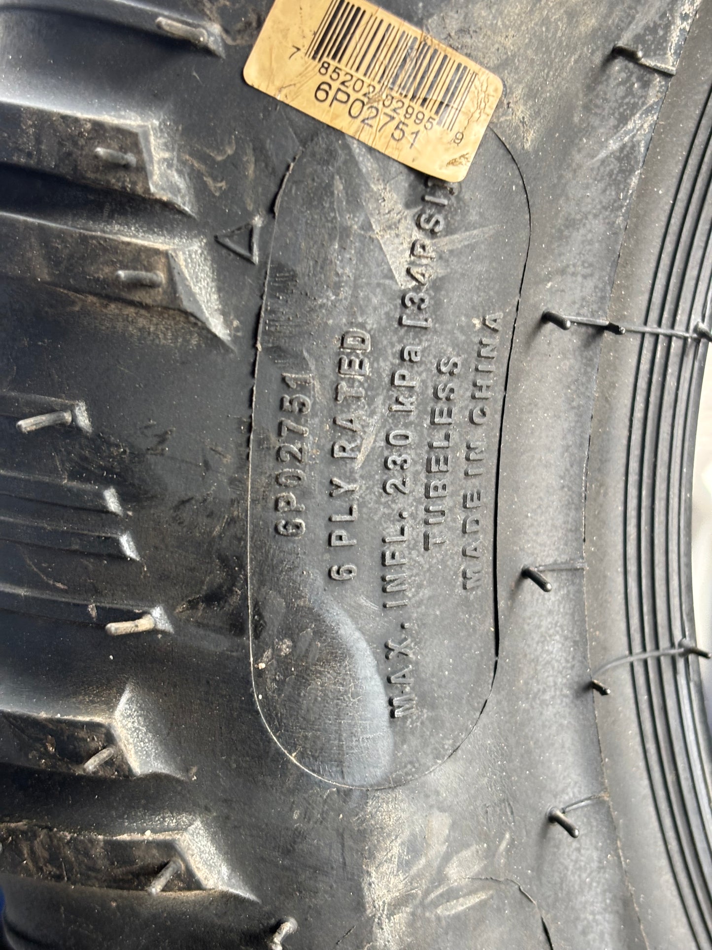 CARLISLE VERSA TRAIL ATR BSW AT 27 11 14 78N LRC 6PLY ATV/UTV TIRE 6P02751