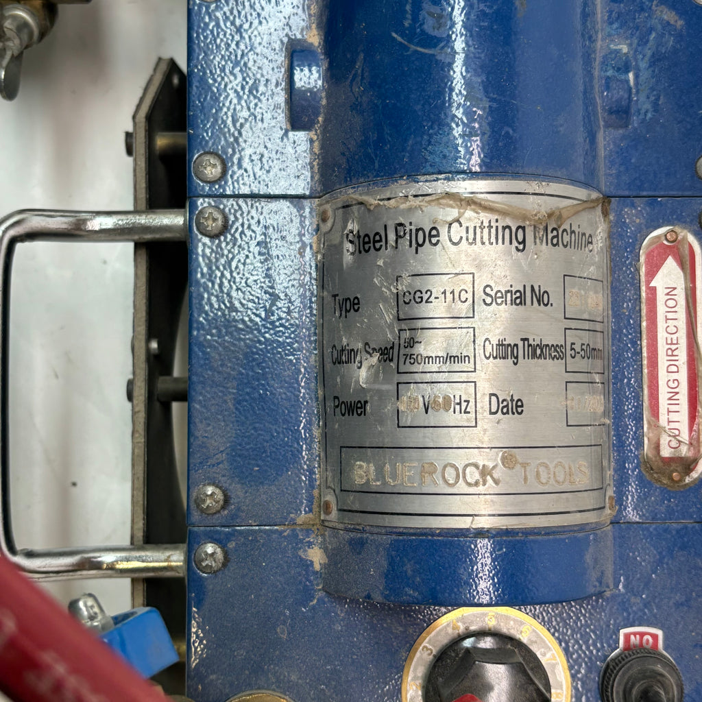 USED TECHTONGDA STEEL PIPE CUTTING MACHINE CG2-11C