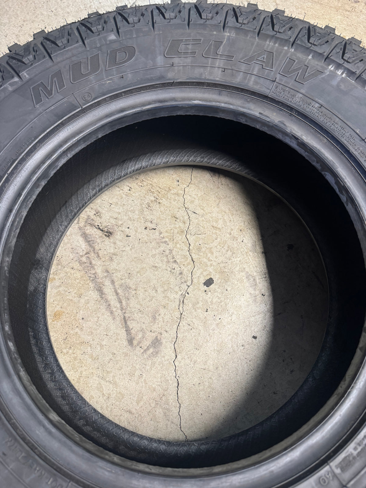 NOS MUD CLAW EXTREME MT BSW LT 245 75 17 121/118Q 10PLY MUD TERRAIN TIRE MCX19