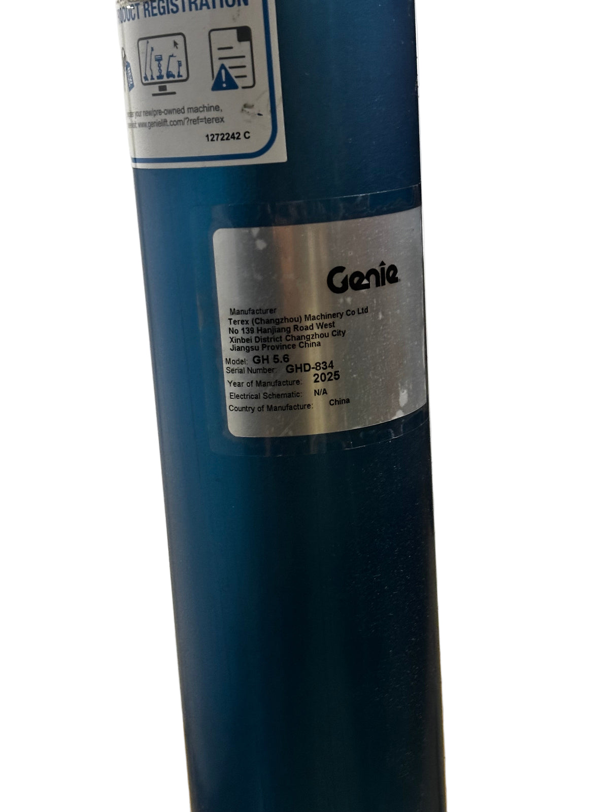 GENIE SUPER HOIST GH 5.6 GHD-834 (MISSING TOP MOUNT PLATE)